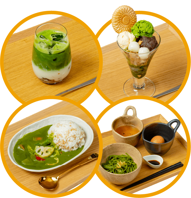 抹茶ベースを楽しめる様々なメニューをお楽しみいただけます。